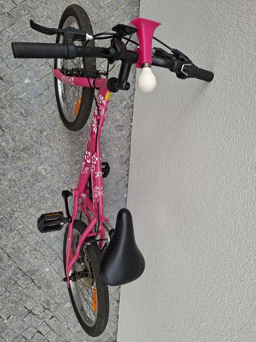 Bicicleta Infantil - Rosa com Flores