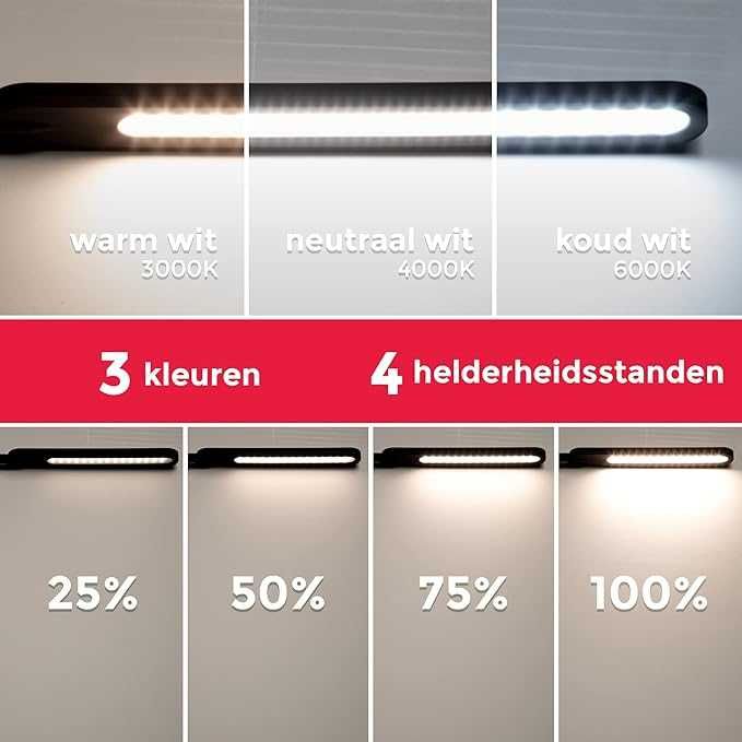 Candeeiro de pé I LED I tátil I regulável I preto I h: 158,5 cm I