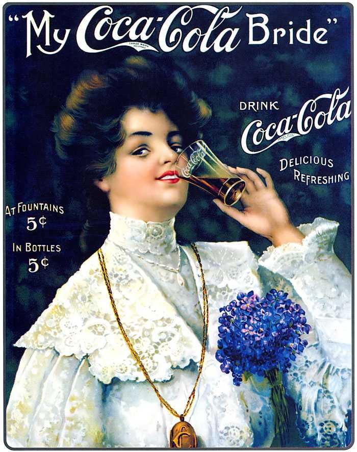 7 Placas decorativas retro Coca Cola, de Coleção, Ano 1936, 1905, 1907