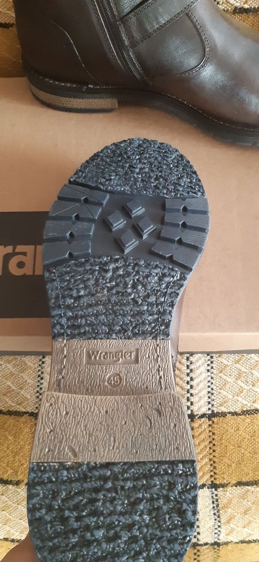 Buty sznurowane Wrangler STONER- Skóra- Zimowe
