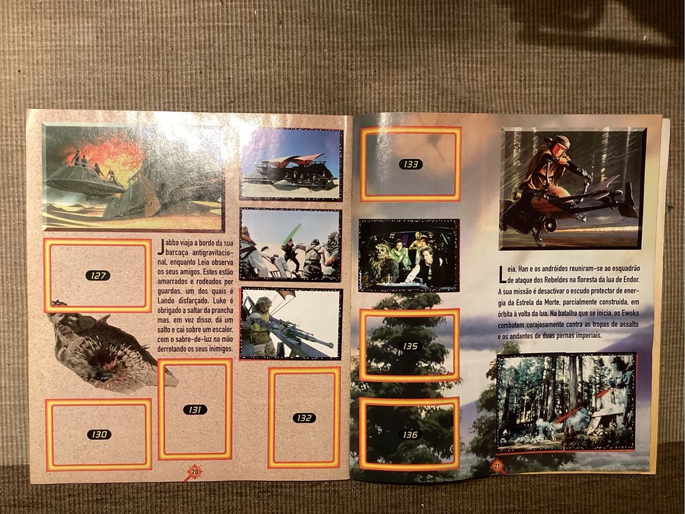 Caderneta de cromos STAR WARS. Panini 1997.