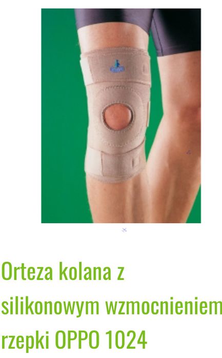 Oppo orteza stabilizator kolana z silikonowym wzmocnieniem rzepki