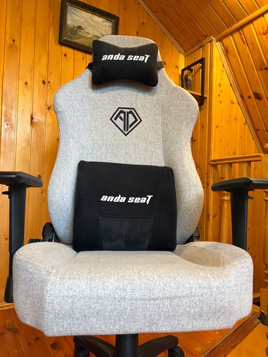 Геймерське крісло Anda Seat Phantom 3 Size L Gray Linen Fabric