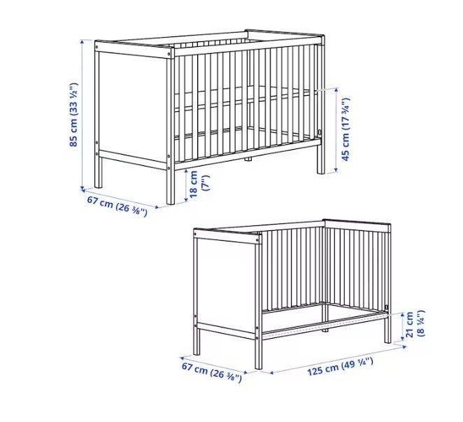 Łóżeczko dziecięce SUNDVIK. IKEA