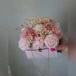 Flower box candle