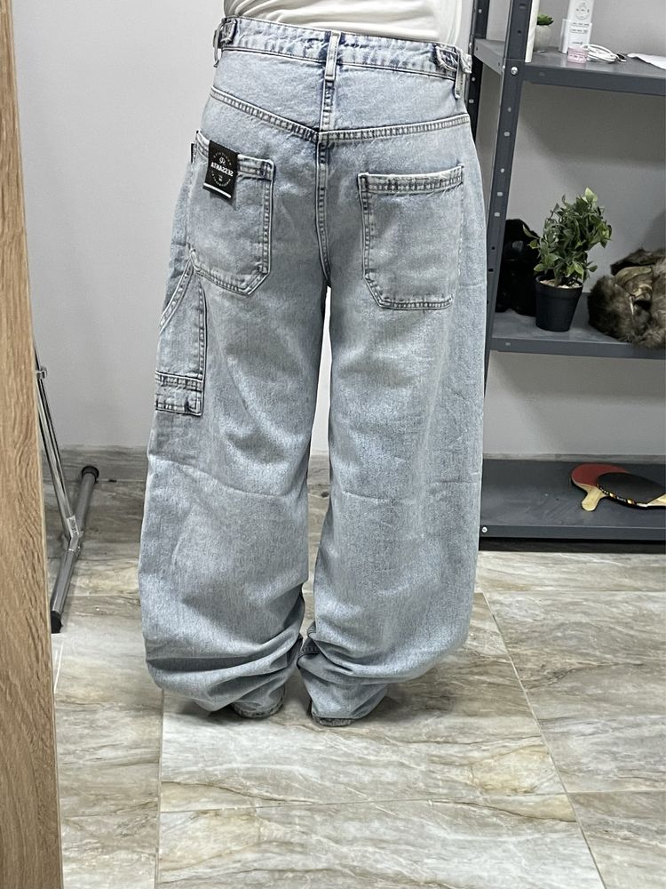Широкі нові джинси карпентери baggy rap широкие штаны реп как Bershka