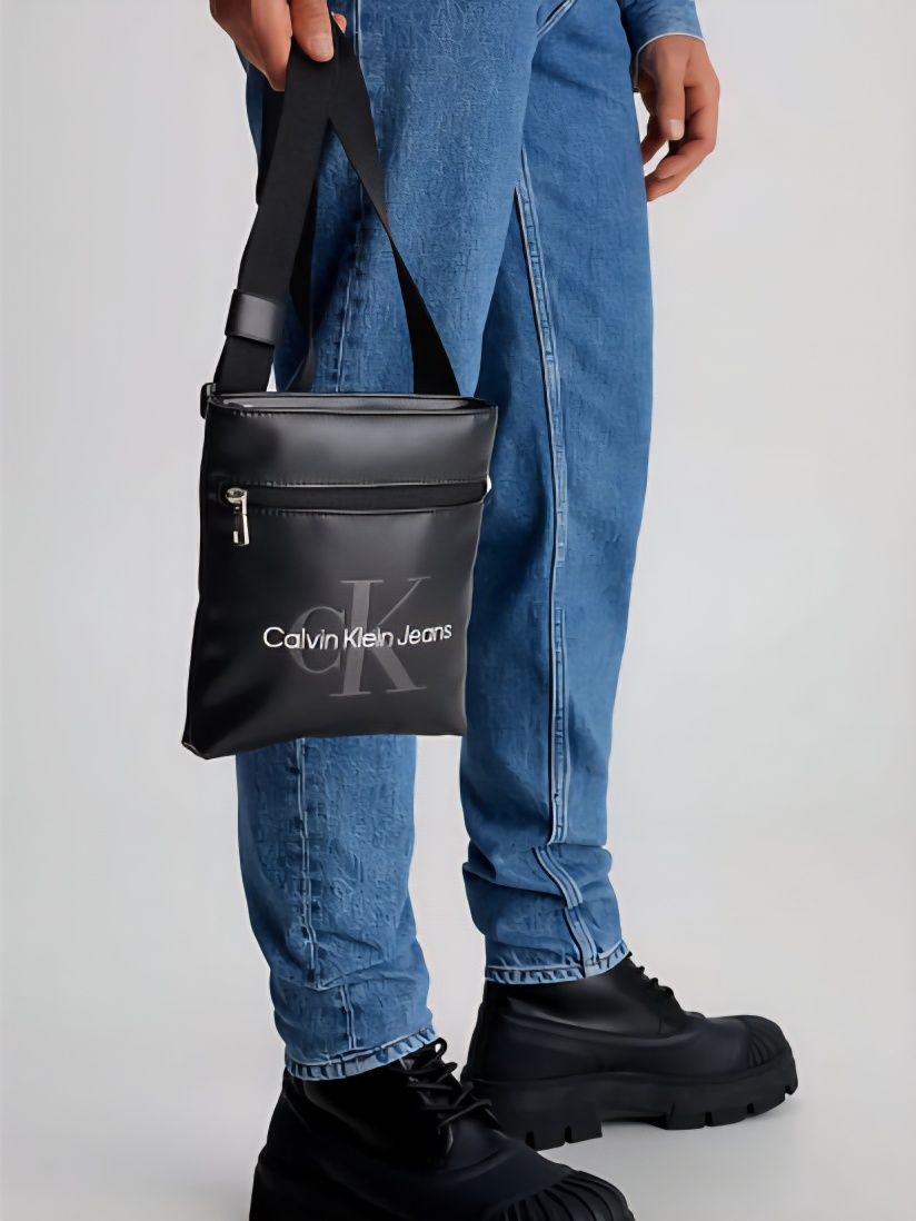 Мужской мессенджер Calvin Klein Monogram Soft Flatpack18 оригинал