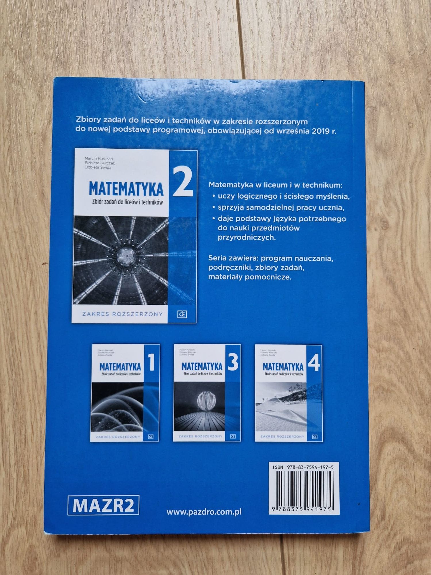 Zbiór zadań, Matematyka 2, zakres rozszerzony, OE Pazdro