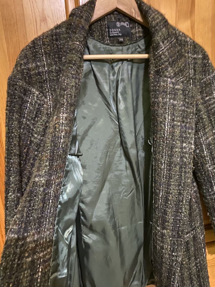 Wełna wiosenna marynarka damska oversize 38