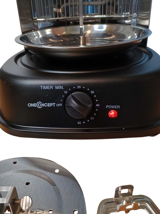 OneConcept Kebap Master – Grill pionowy do kebaba, gyrosa i kurczaka