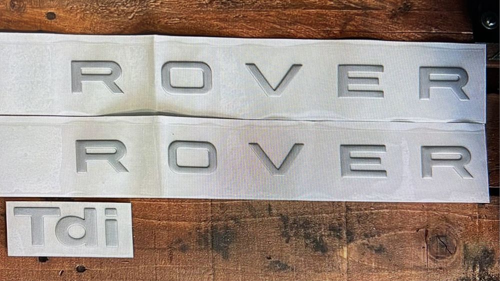 Letras Range Rover Classic com relevo