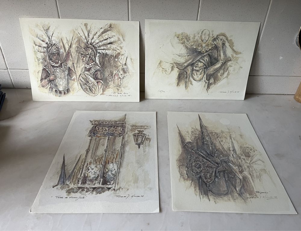 Serigrafias Religiosas -37cmX27cm -NOVAS -várias-