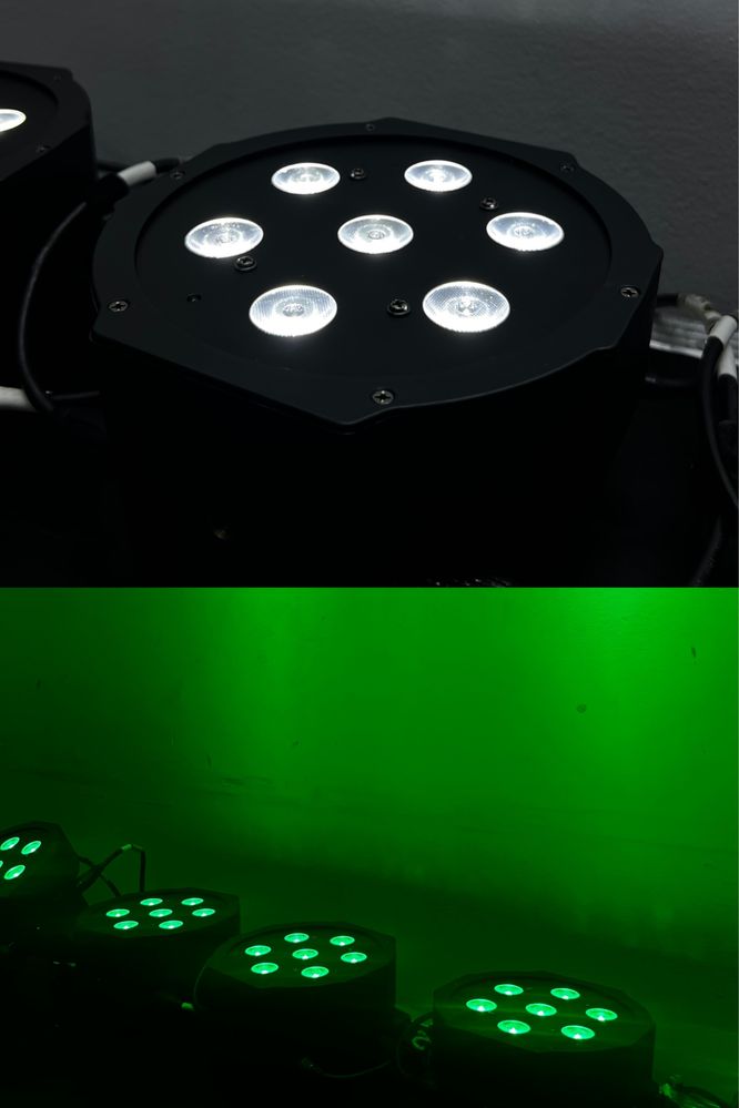 Nowe 12 x Par Led 7x10W RGBW pilot flat