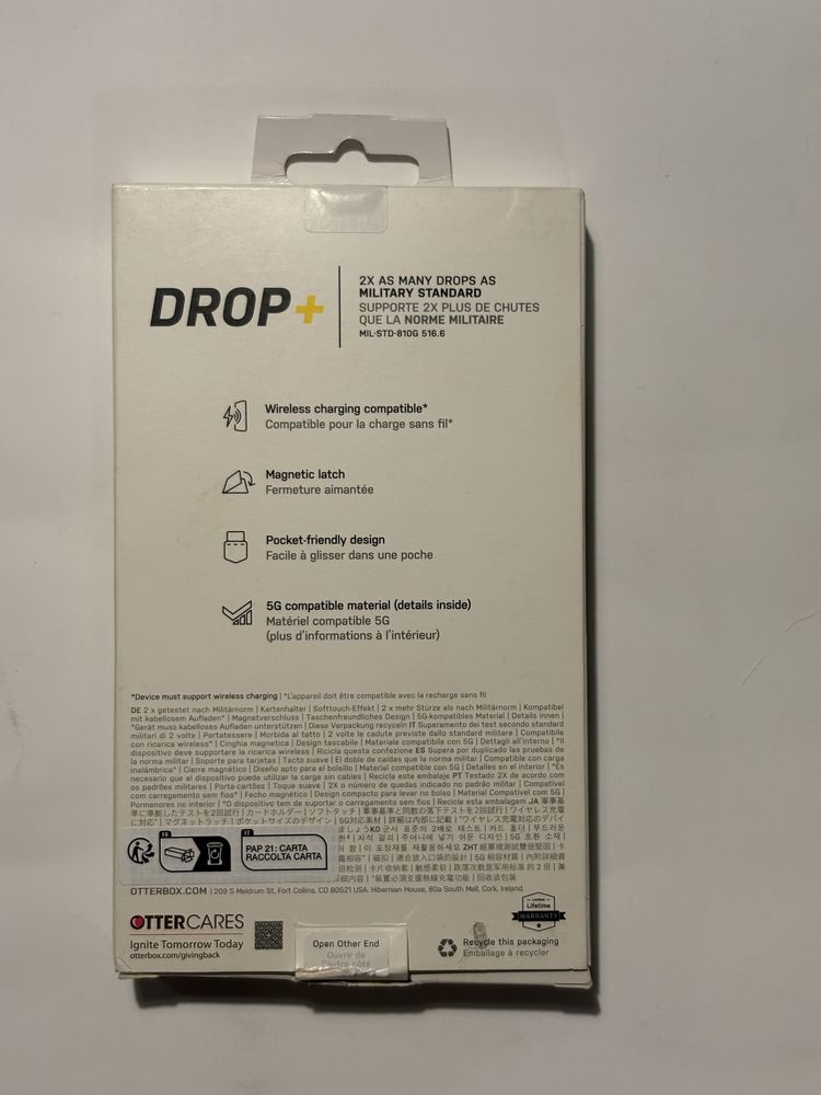 Capa Otter box Samsung Galaxy S23+ flip cover preta