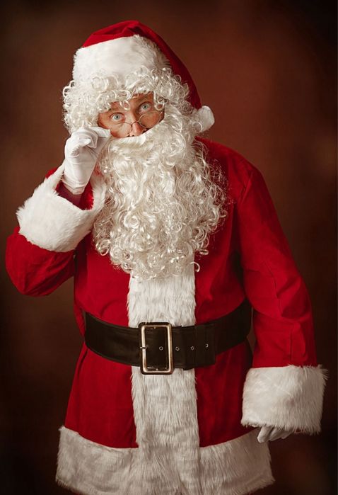 Strój Świętego Mikołaja Welurowy Premium 13 El Święty Mikołaj dzwonek