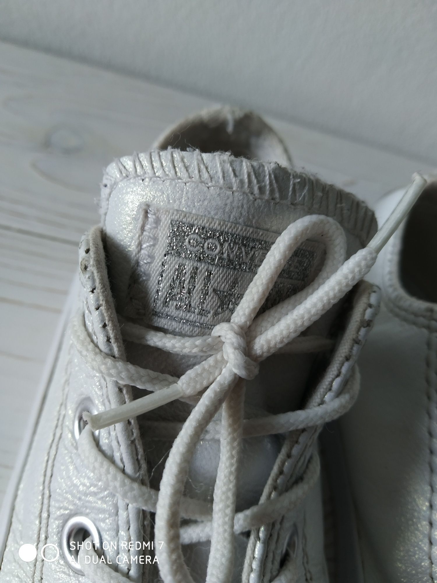 Trampki Converse dziewczynka skóra