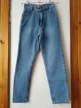Spodnie jeansy z wysokim stanem jasnoniebieskie Cobra rozm. XS