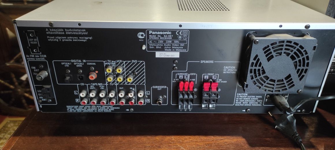 Amplificador + Sistema de som 5.1 Panasonic