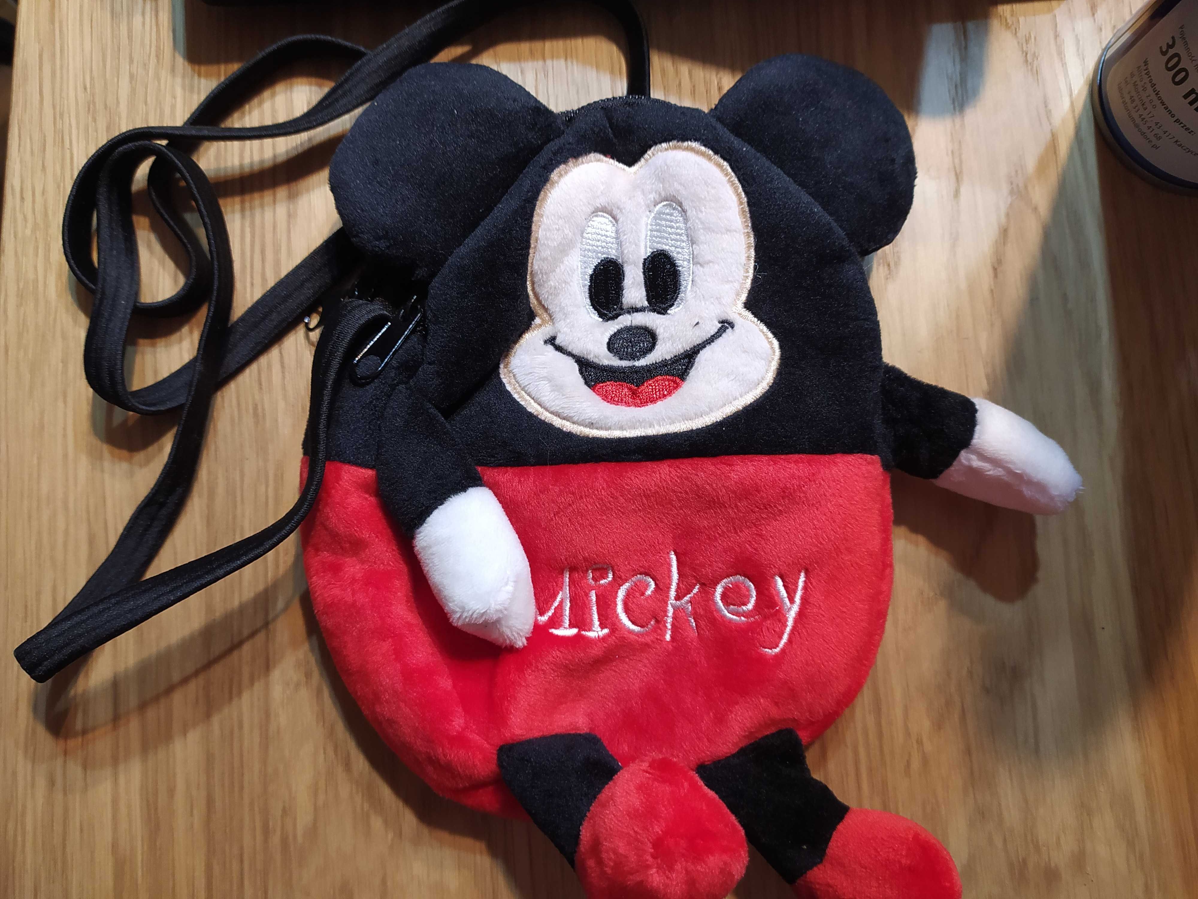 Torebka pluszowa Mickey Mouse nowa pluszowa