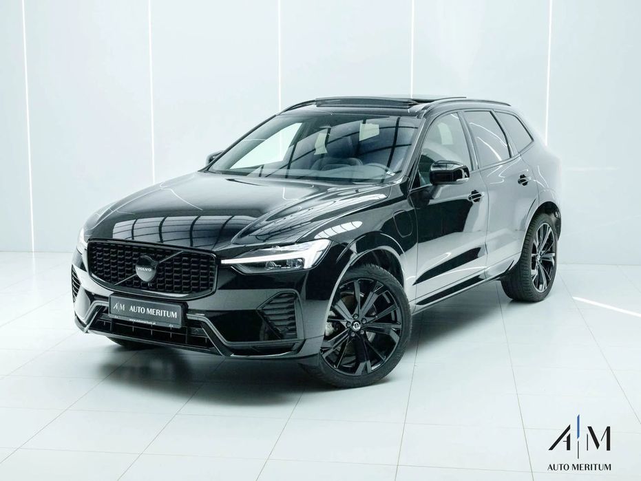 Volvo XC 60 LEASING Faktura VAT 23% T6 Recharge 350KM Black Edition Panorama