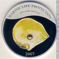 ŻÓŁTA PERŁA 5$ Palau 2007 Marine life Protection