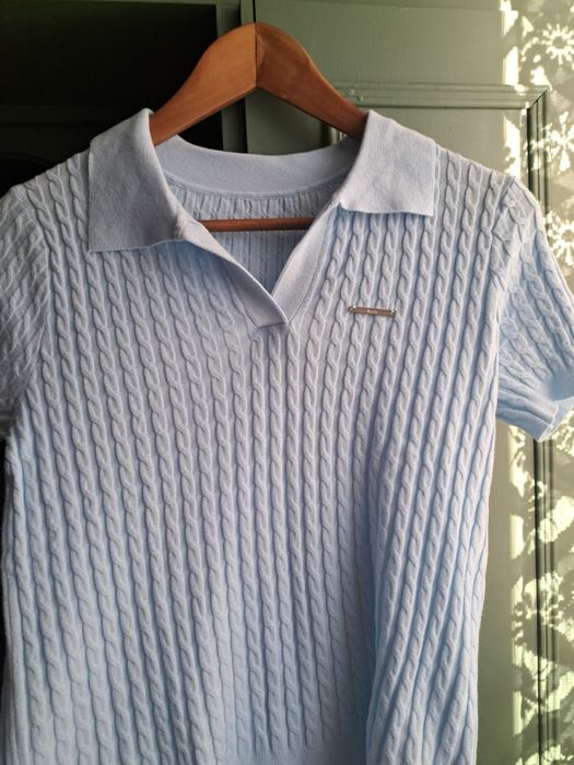 Sweterek polo koszulka babyblue nowy