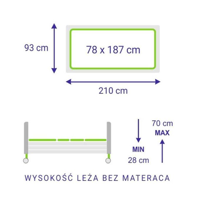 NOWE Łóżko rehabilitacyjne dla młodzieży Taurus Junior DOFINANSOWANIE