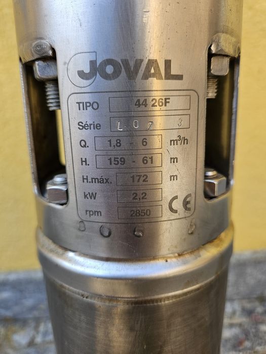 Bomba Água Submersível JOVAL Elétrica - Franklin Eletric 3 CV -Trifási