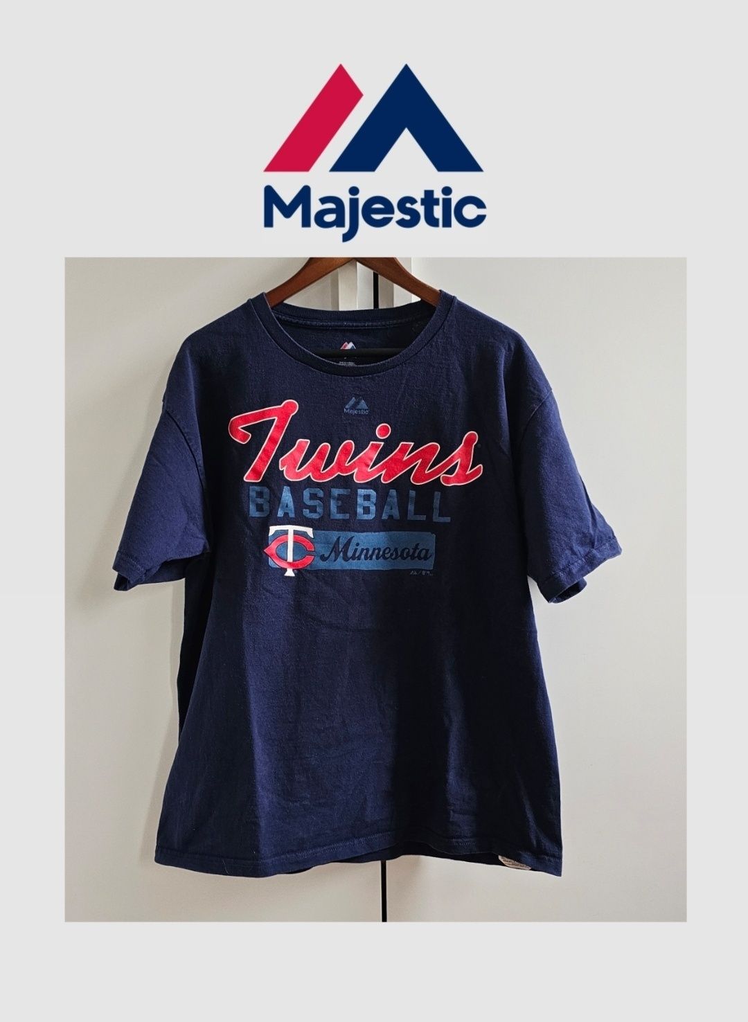 Majestic Minnesota Twins Baseball koszulka męska USA L