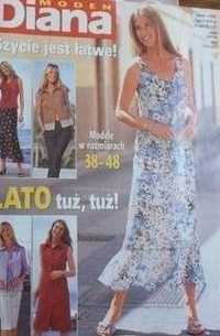 Diana MODEN 1/2004 LATO , 47 modeli w rozmiarach 38,40,42,44,46,48