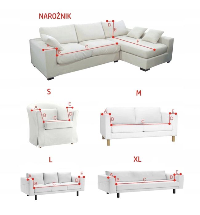 Kapa na fotel sofę 1-osobową S