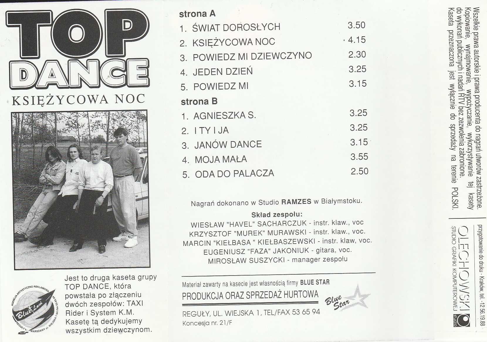 TOP DANCE - Księżycowa noc - kaseta (89)