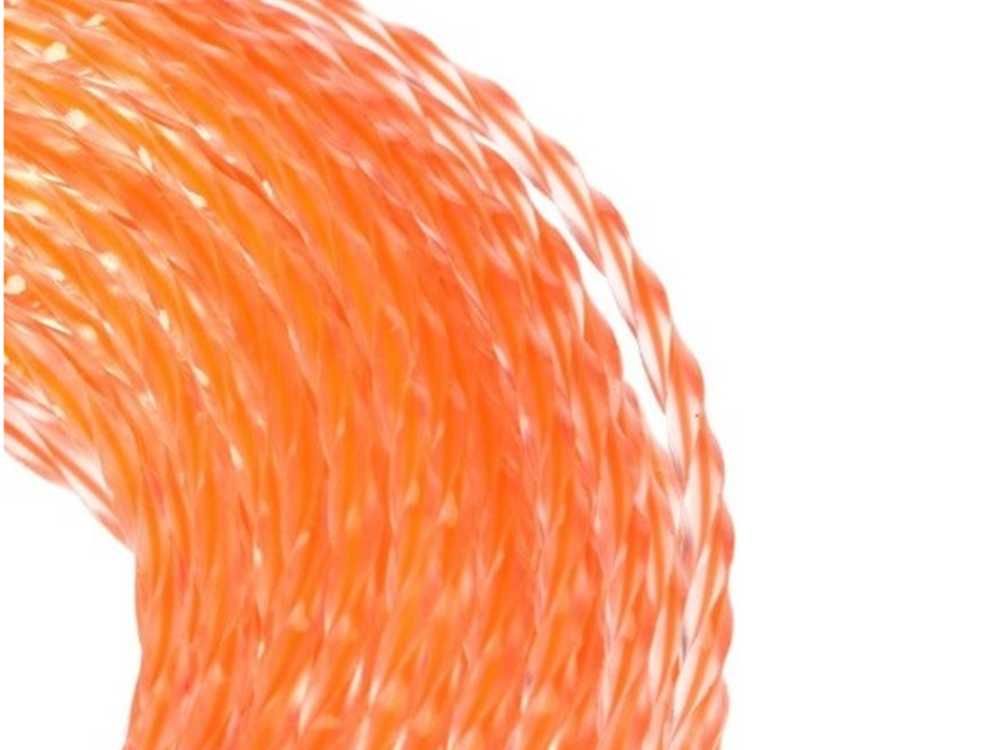 Żyłka do kosy spalinowej przekrój karbowany skręcony cicha 2,4mm 100m