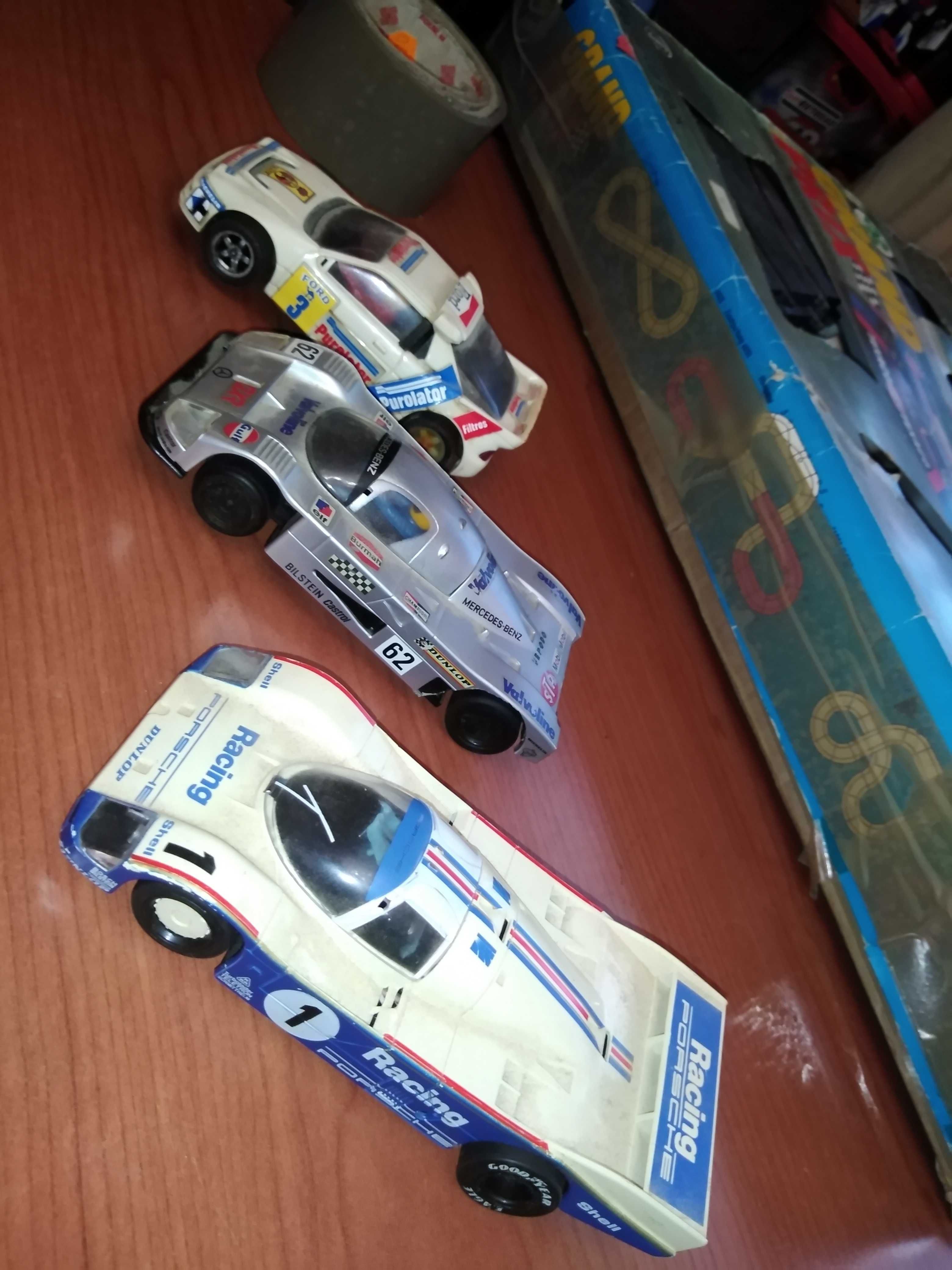 carros antigos de pista eléctrica marca scalextric