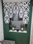 Firana panel ekranowy 60x100 cm żakard dekoracja okienna 2 sztuki