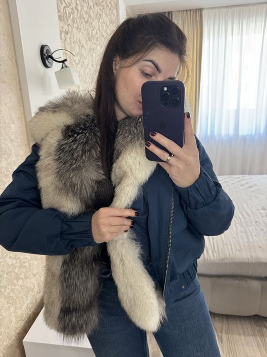 Зимова куртка з натуральним хутром