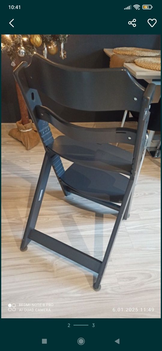 krzesełko dla dziecka safety 1st szare