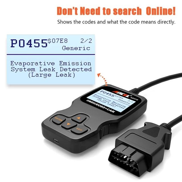 Scanner de diagnóstico Automóvel OBD2 Ancel Ad310 SELADO
