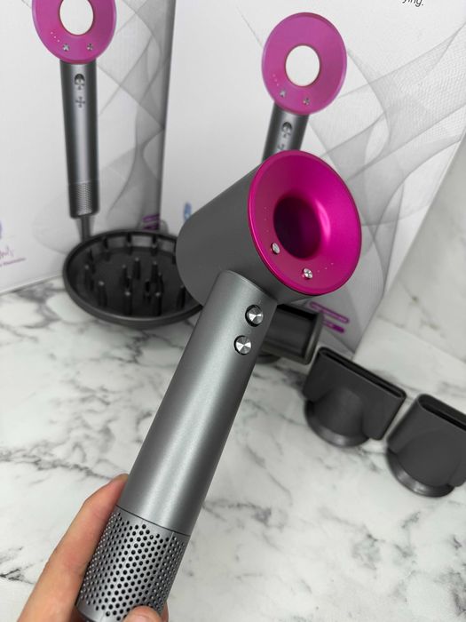 Фен Dyson Super Hair Dryer, 5 насадок, фуксія — для ефективного догляд