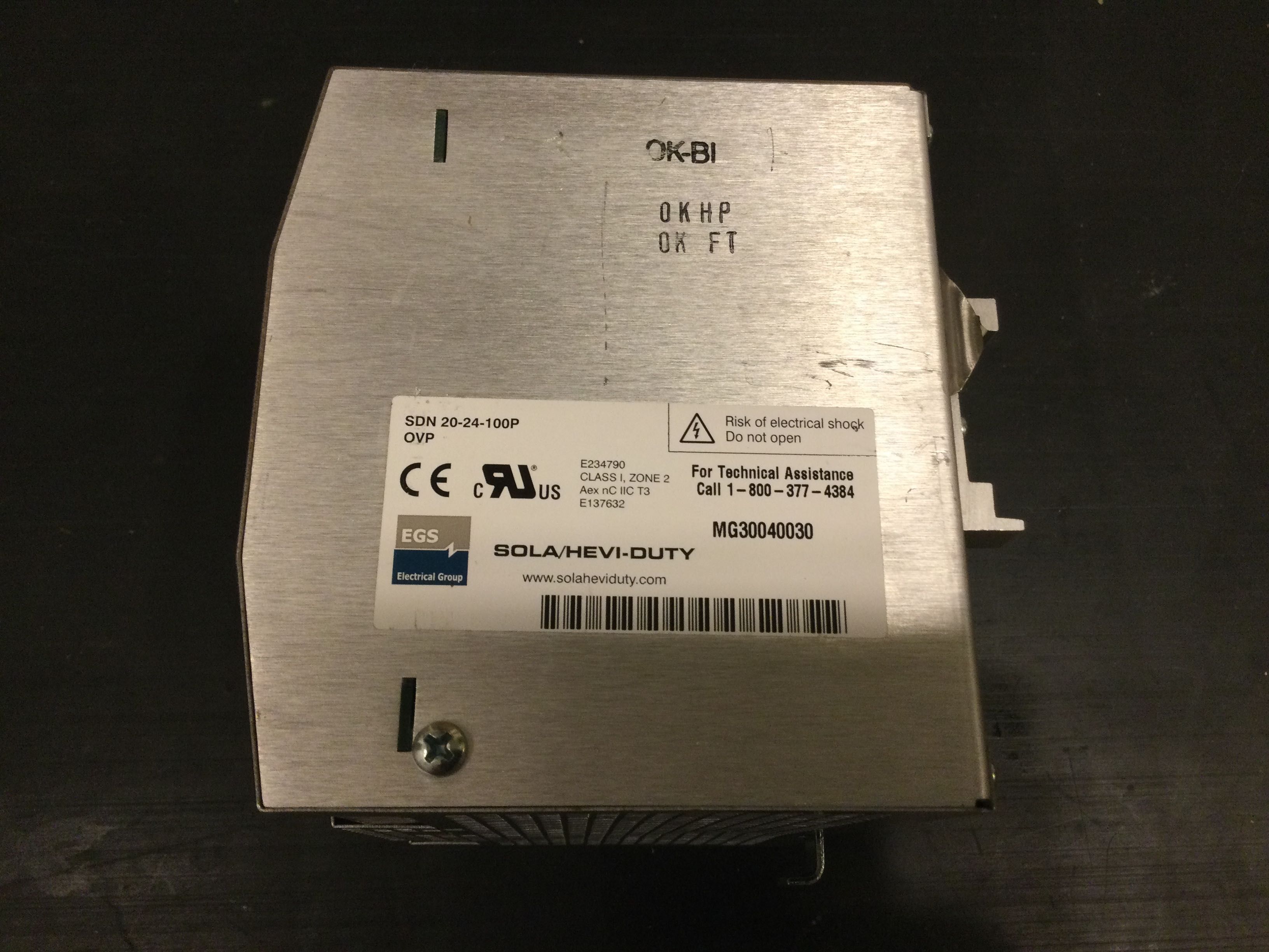 Zasilacz impulsowy SOLA 24V DC 20A