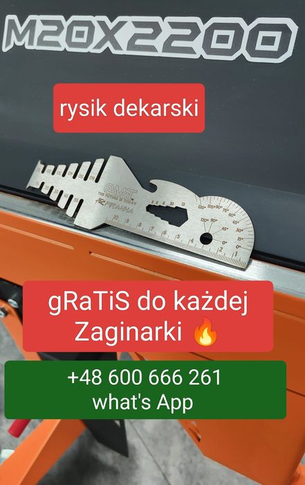 Pro Zaginarka dekarska do blachy 2m Wyginarka Gientarka Giętarka M20