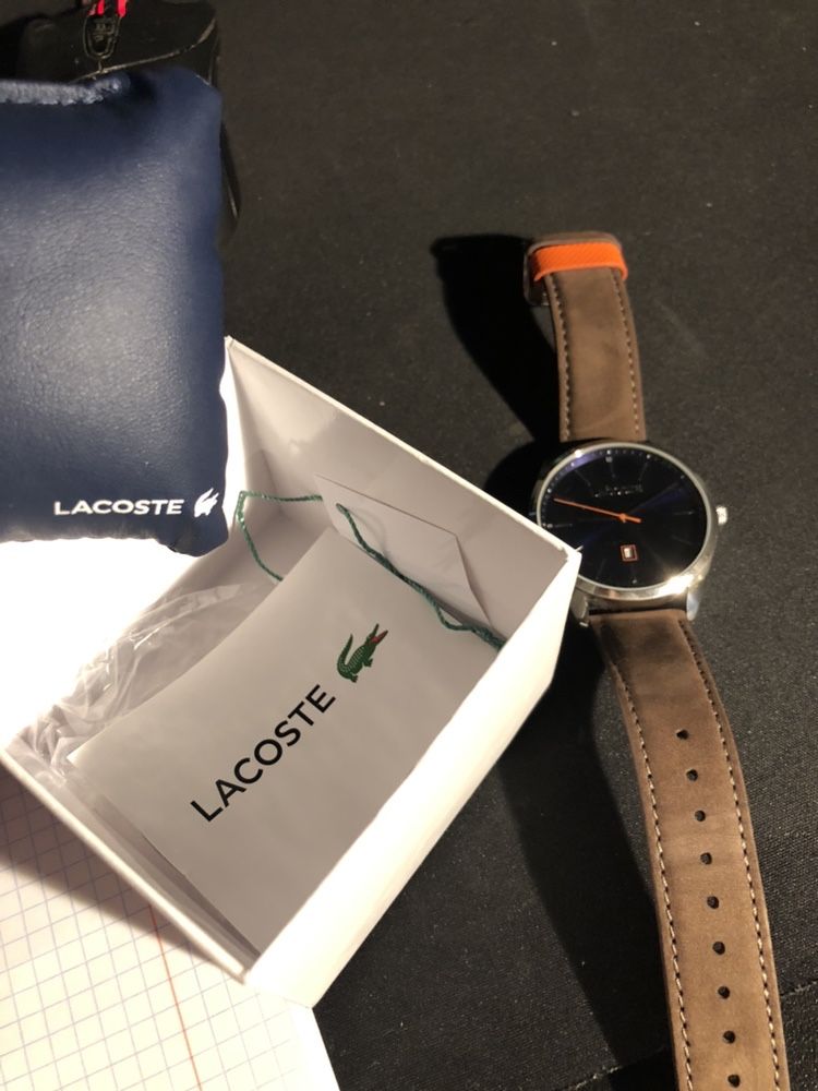 Zegarek Lacoste brązowy pasek