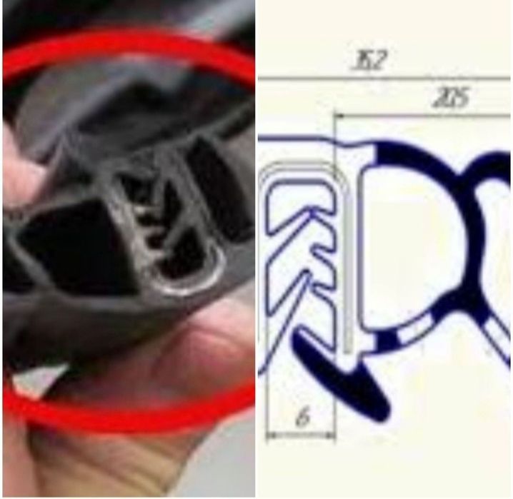 Уплотнитель проёма двери ВАЗ 1117, 2123,2170, Опель