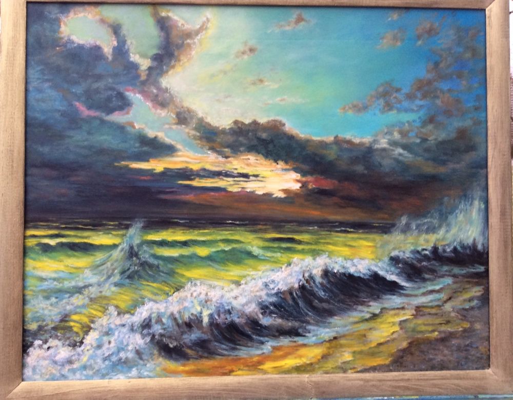 Картина маслом  «Свет и цвет» Море