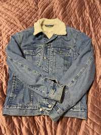 Куртка чоловіча джинсова H&M з хутром Оригінал