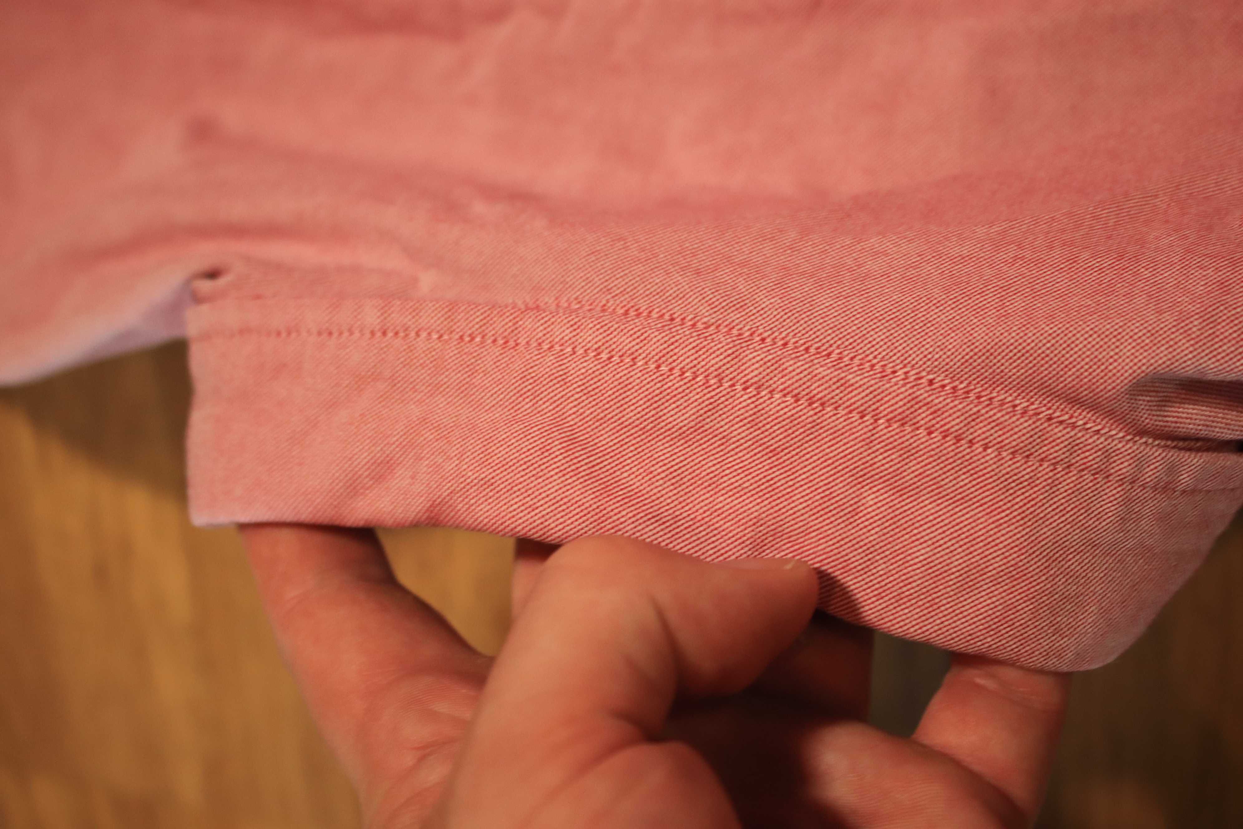 Koszula Jack and Jones r. L różowa dł. rękaw bawełniana męska