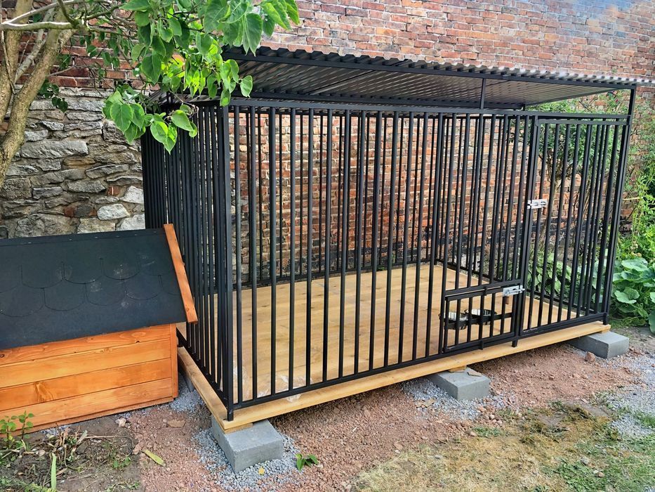 Stalowy Wytrzymały Kojec dla psa 3x2 Box Klatka Solidny 2x2 4x2 2x3