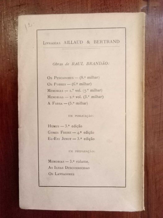 Raul Brandão - A farsa