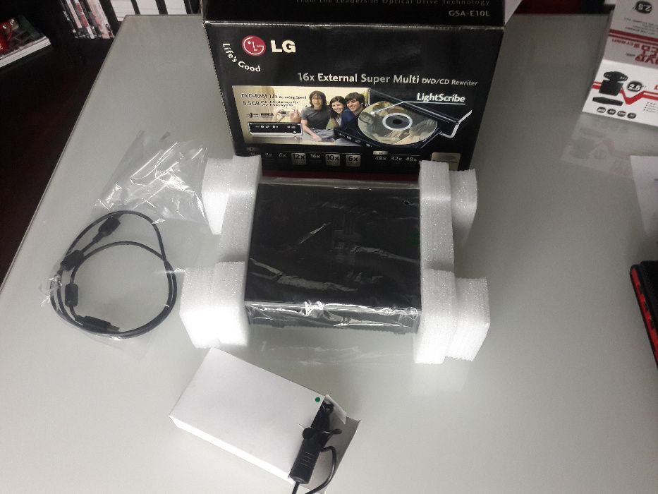 Leitor gravador lightscribe externo LG