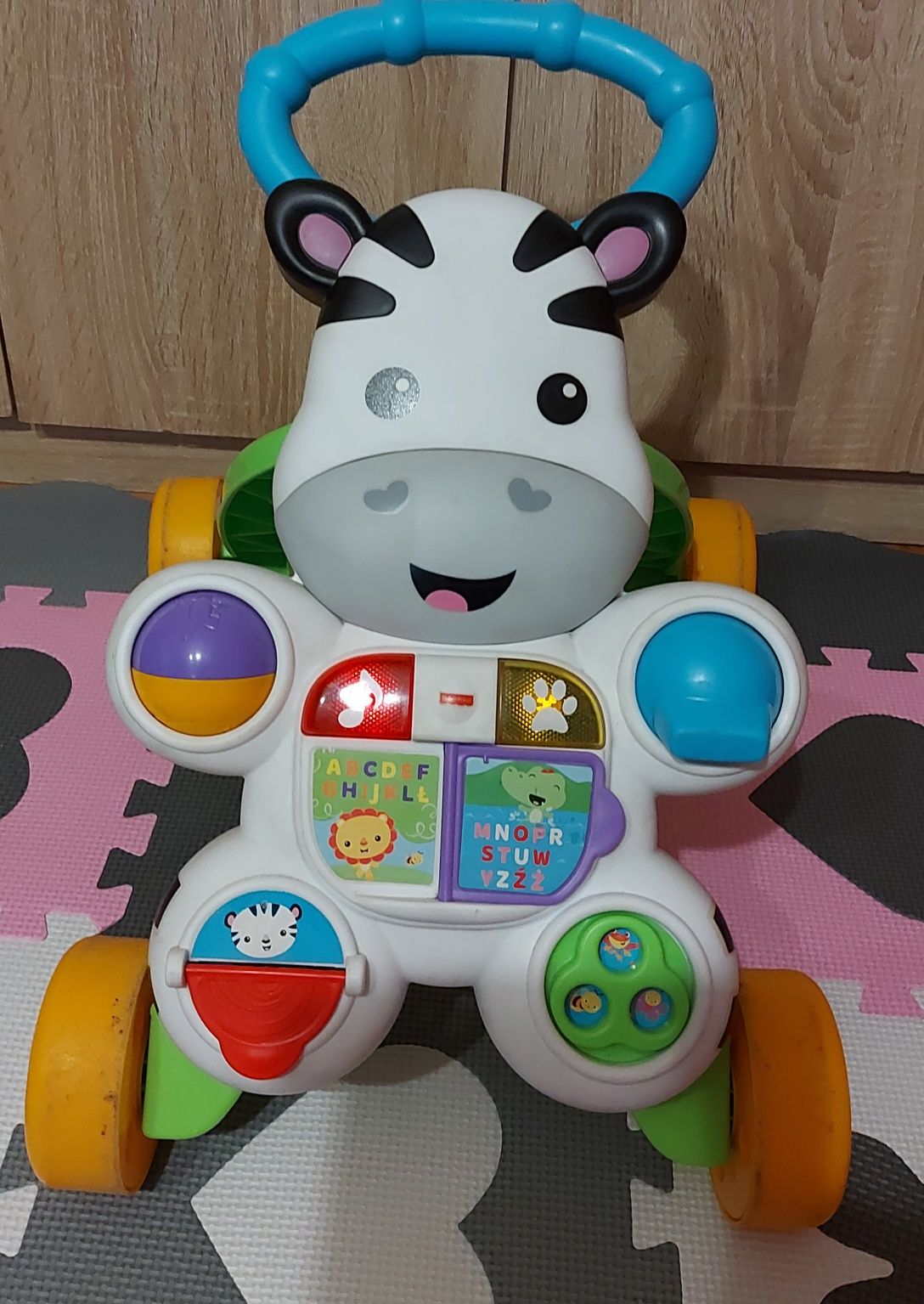 Chodzik pchacz zebra fisher-price